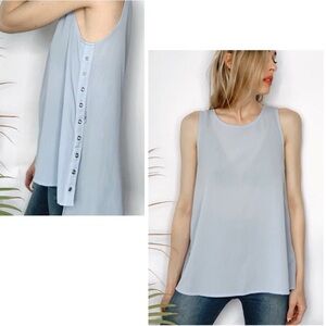 HYFVE Pale Blue Grommet Slip Tunic Tank Medium